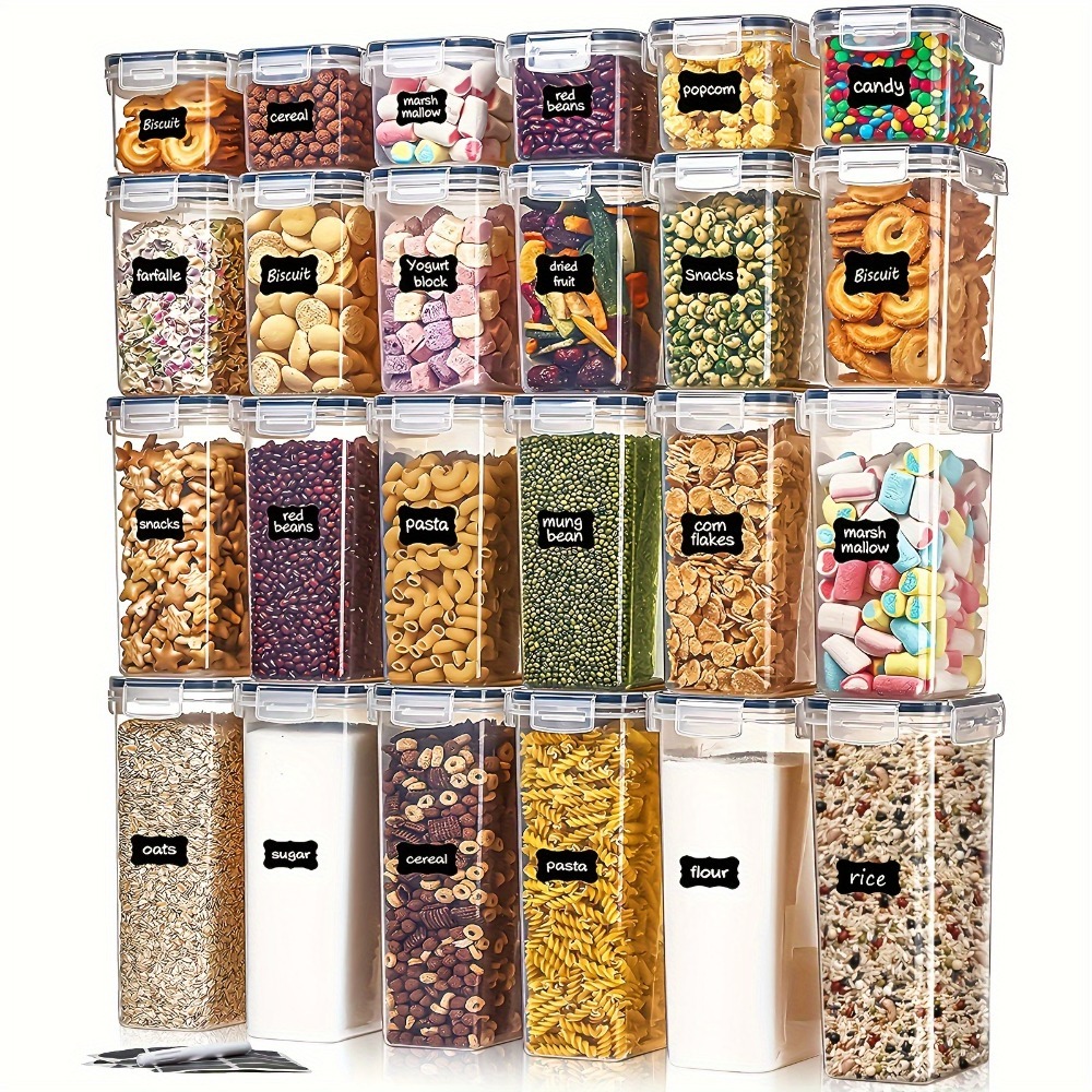 Kitchen Gadgets Tools - 24Pcs Food Storage Containers 12 Boxes