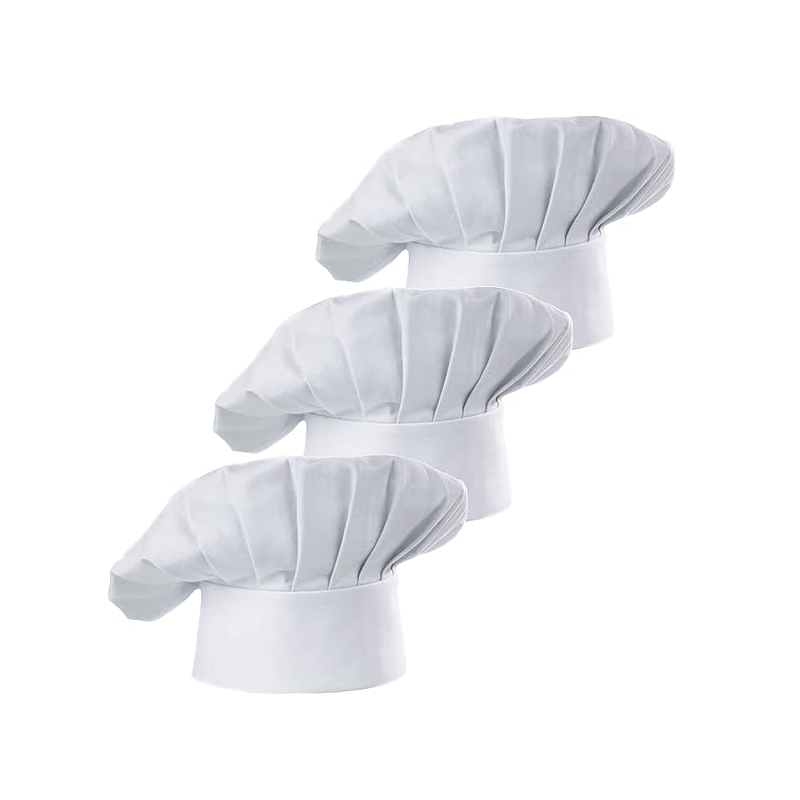 Kitchen Gadgets You Need - 3pcs Chef Hat Adult Adjustable Elastic