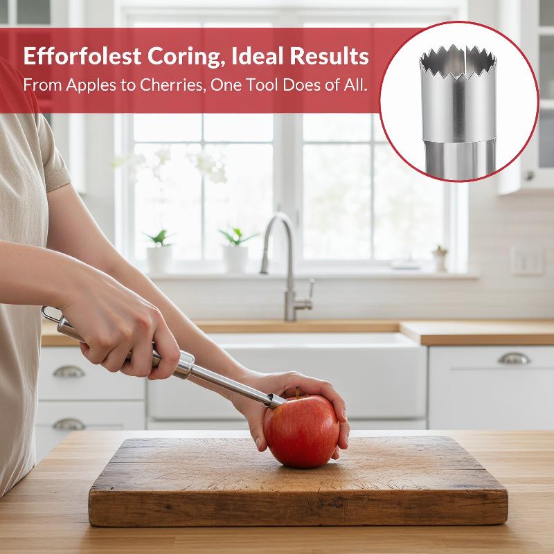 Kitchen Gadgets Tools - 4pcs Fruit Core Remover Cutter Kitchen
