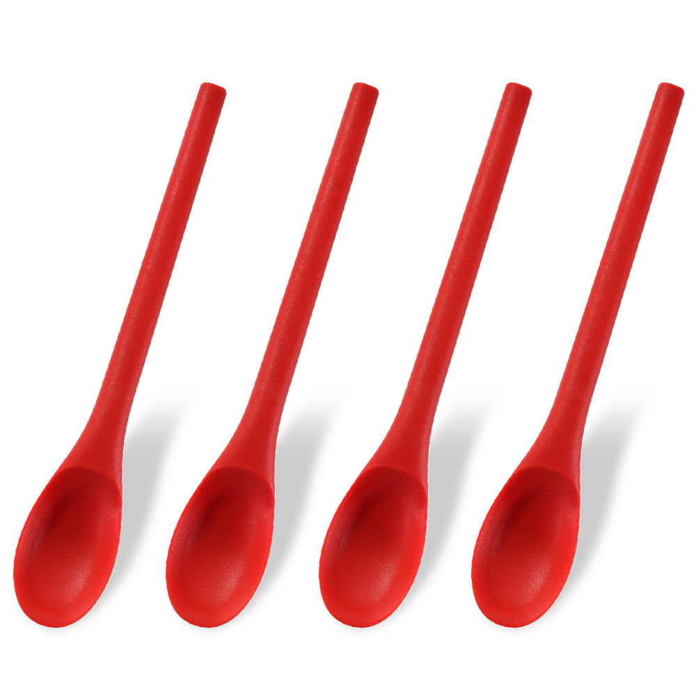 Kitchen Gadgets You Need - 4Pcs Silicone Spoon Kitchen Cooking Integrated