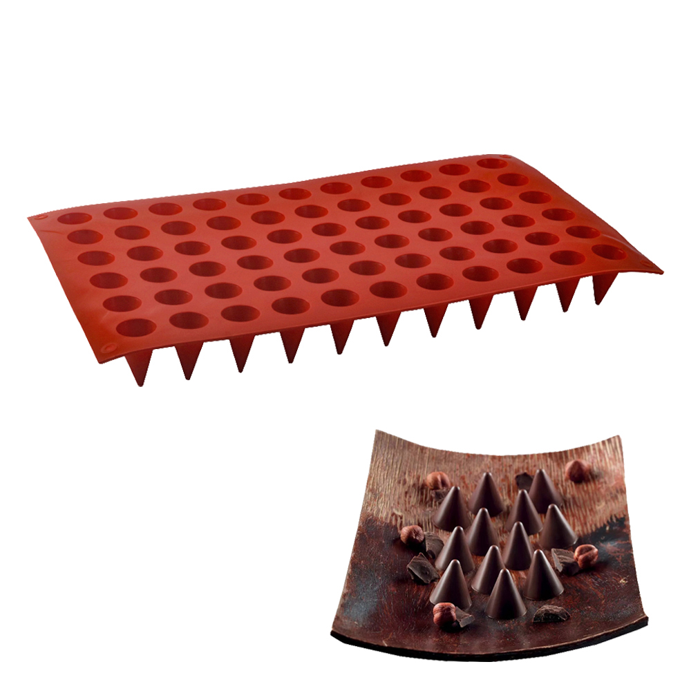 66-Cells Cone Chocolate Baking - Silicone Mold Baking recension och pris