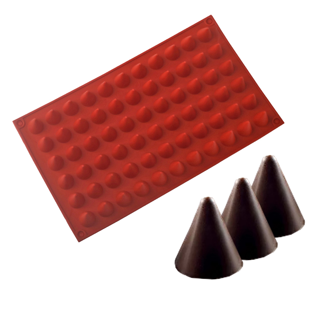 66-Cells Cone Chocolate Baking - Silicone Mold Baking recension och pris