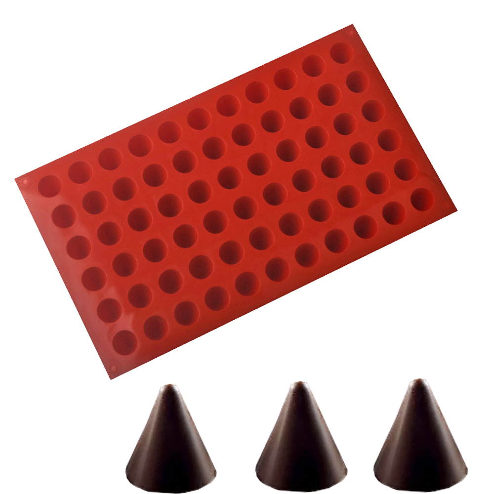 66-Cells Cone Chocolate Baking - Silicone Mold Baking recension och pris