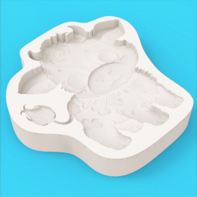 Cute Cow-Shaped Mold Cartoon C - Silicone Mold Baking recension och pris