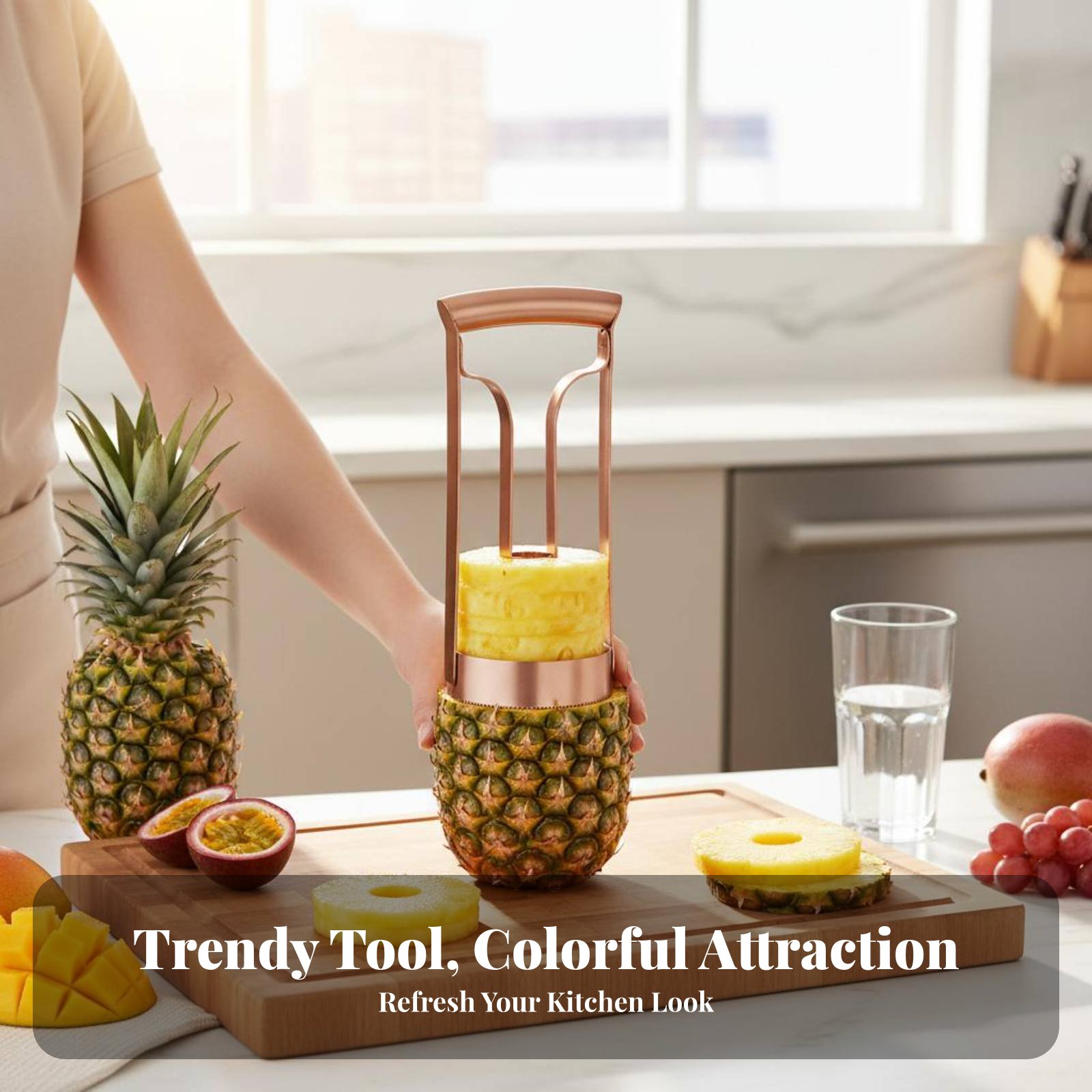 Stainless Steel Pineapple Cutt - Kitchen Gadgets Tools recension och pris