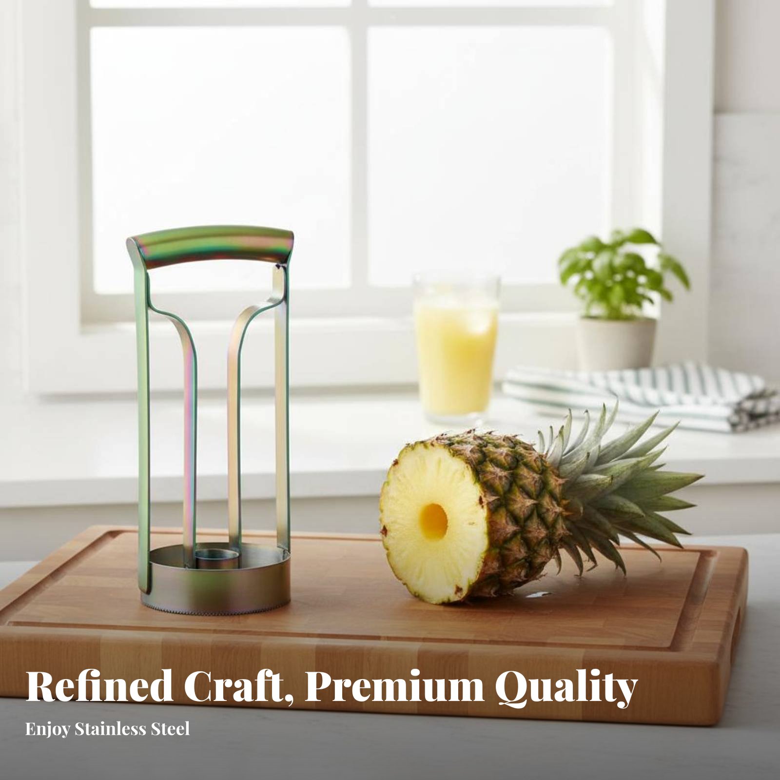 Stainless Steel Pineapple Cutt - Kitchen Gadgets Tools recension och pris