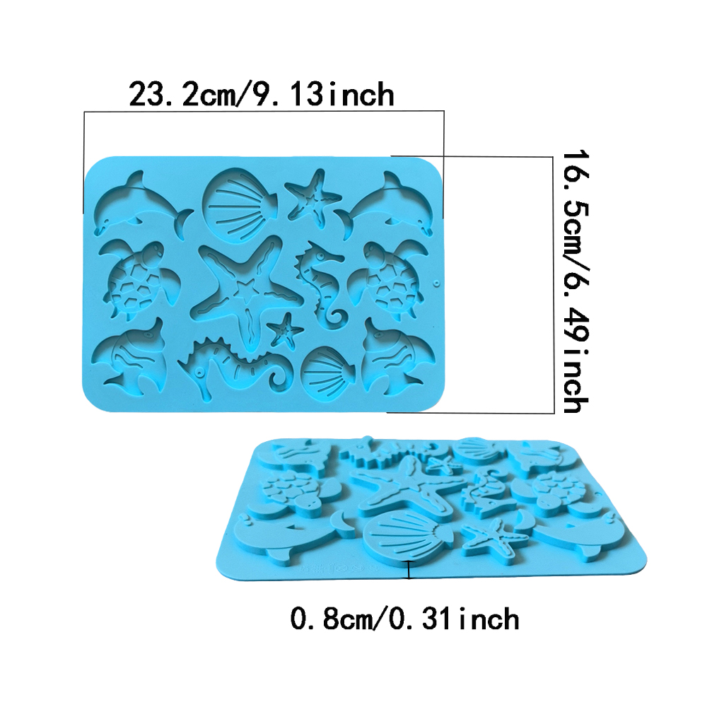 1pc Marine creature shaped cho - Silicone Mold Baking recension och pris