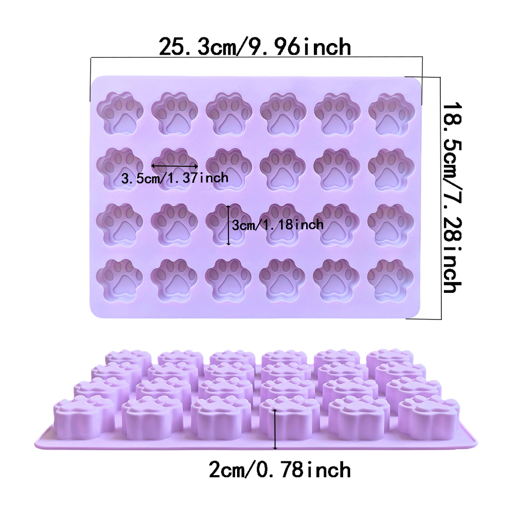 1pc 24 hole cat paw shaped cho - Silicone Mold Baking recension och pris