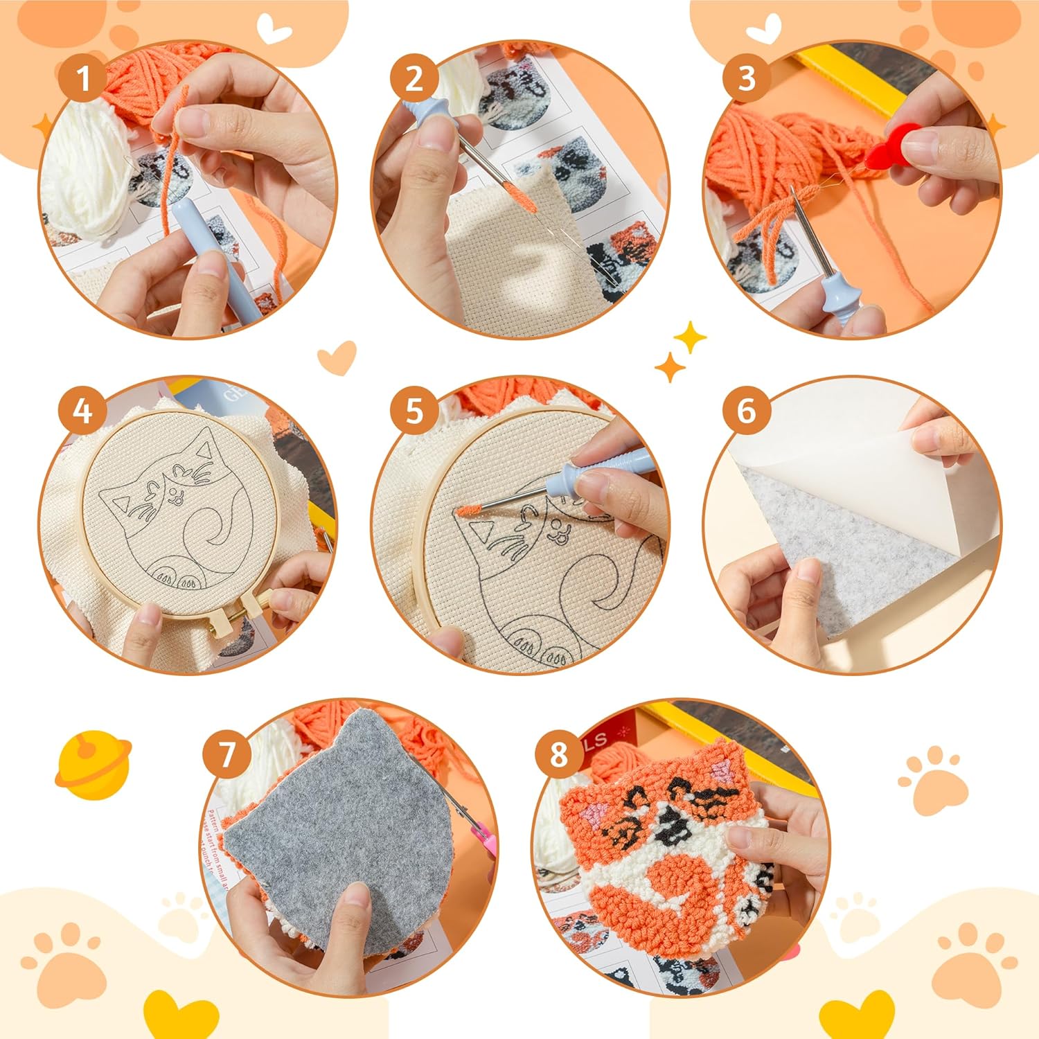 6pcs Punch Needle Embroidery K - Kitchen Gadgets Crossword recension och pris