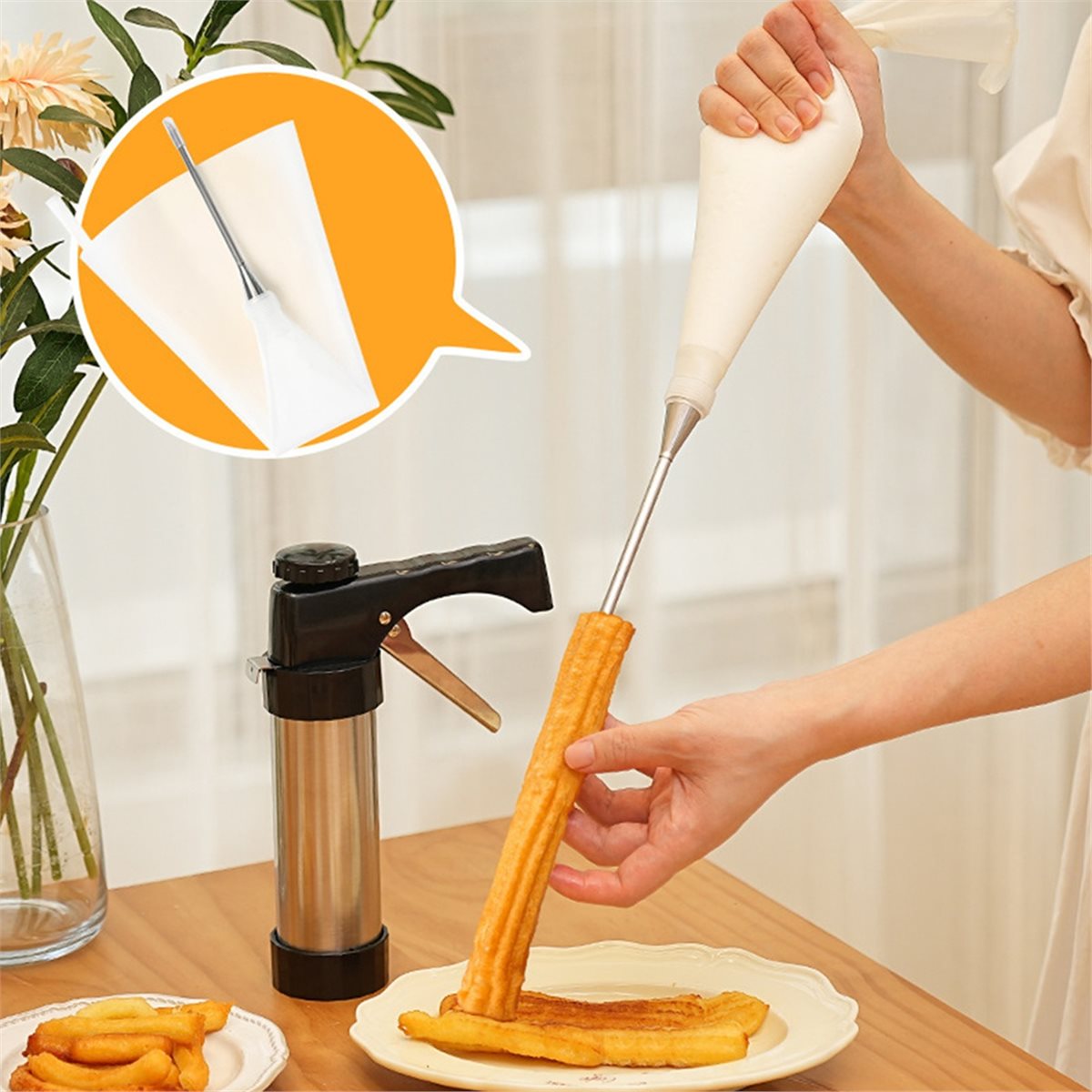 A45I Home Churros Maker Machin - Kitchen Gadgets In Spanish recension och pris