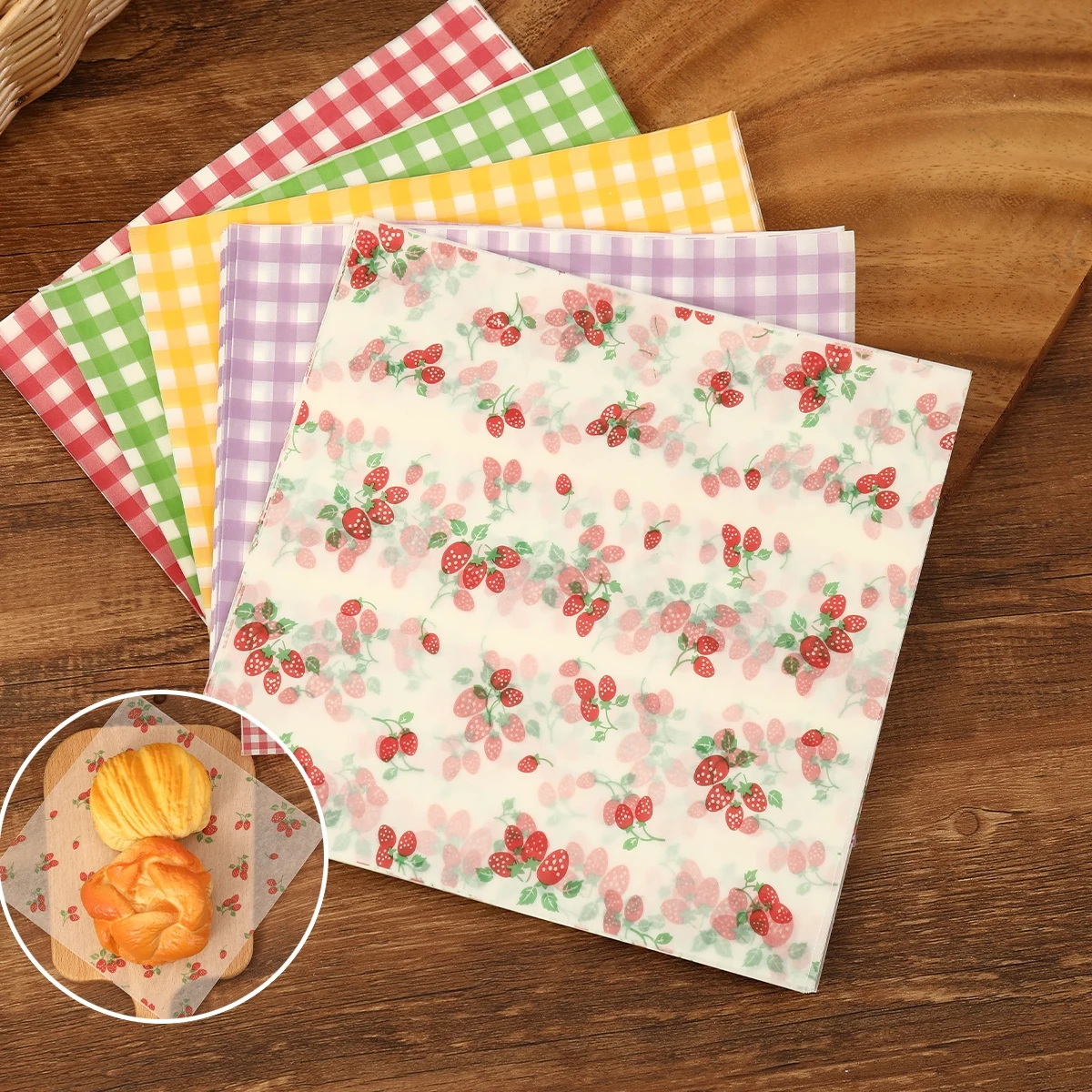 50Pcs Oilproof Wrapping Paper  - Kitchen Gadgets For Gifts recension och pris