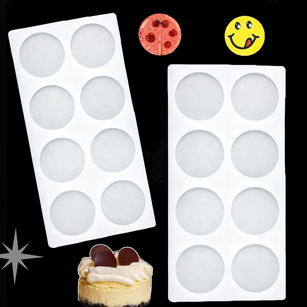 8-cavity cylindrical sugar fli - Silicone Mold Baking recension och pris