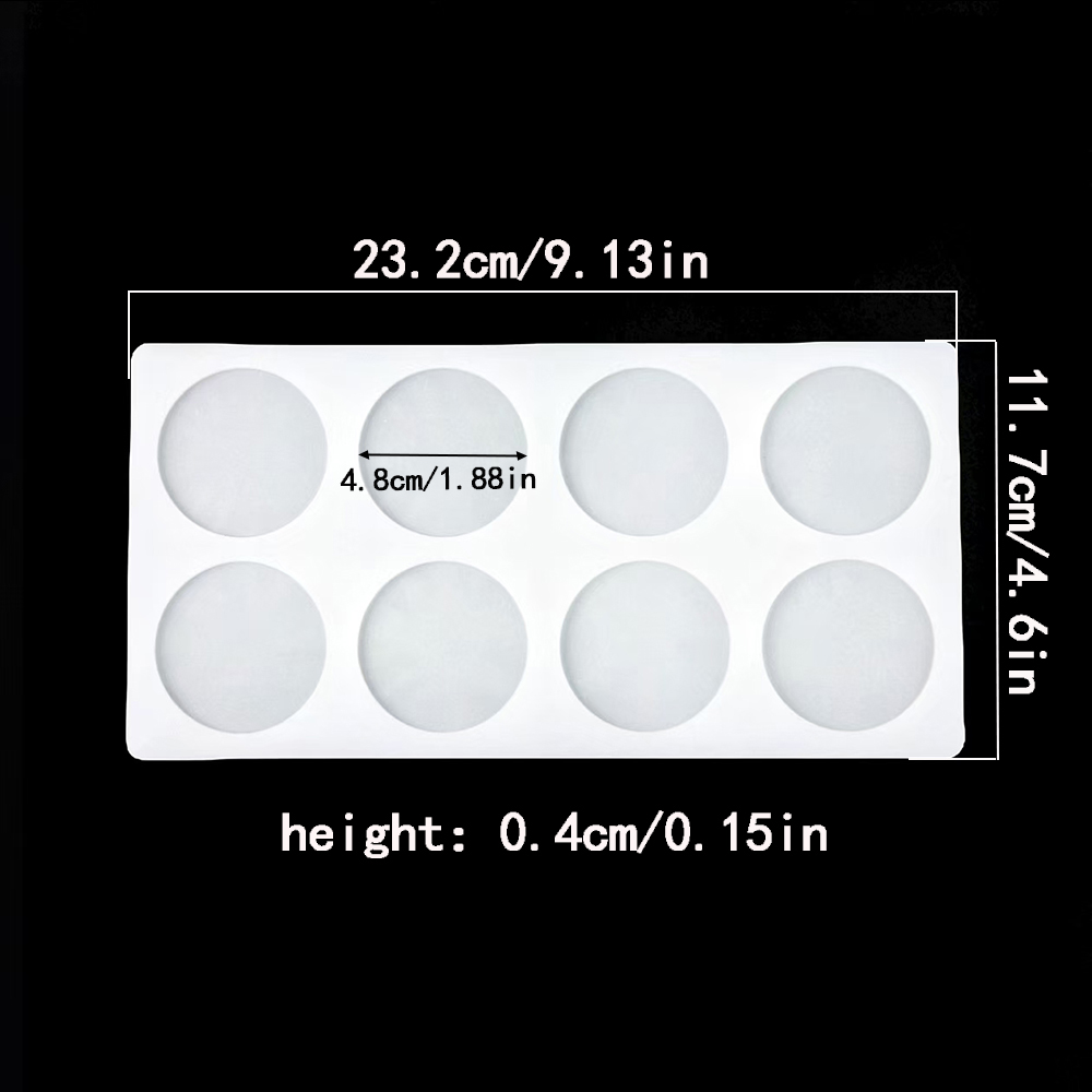 8-cavity cylindrical sugar fli - Silicone Mold Baking recension och pris