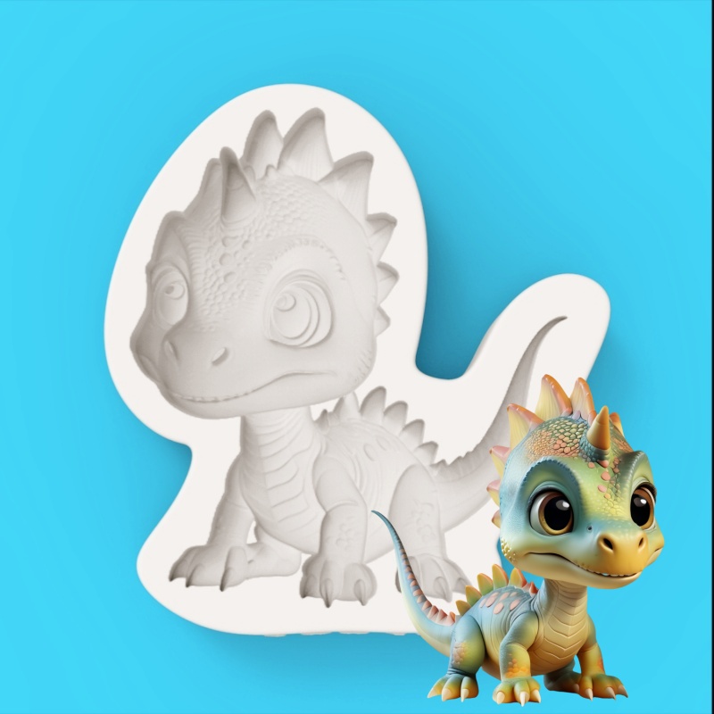 【Cute Little Dinosaur Silicone - Silicone Mold Baking recension och pris