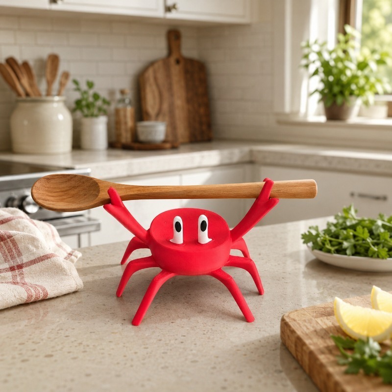 Red Crab Spoon Rest, Cute Crab - Kitchen Gadgets For Gifts recension och pris