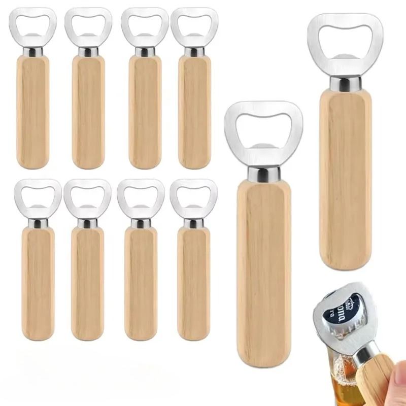 Stainless Steel Wooden Bottle  - Kitchen Gadgets For Gifts recension och pris