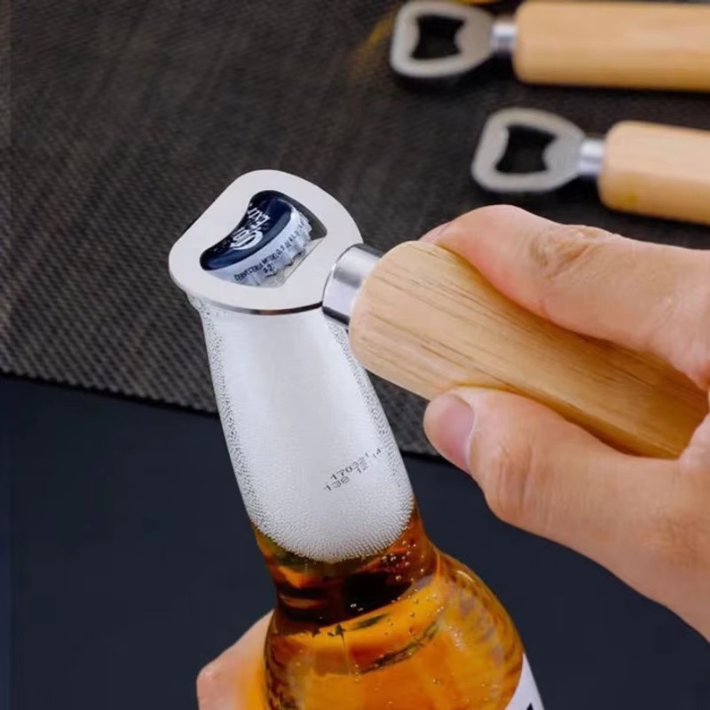 Stainless Steel Wooden Bottle  - Kitchen Gadgets For Gifts recension och pris