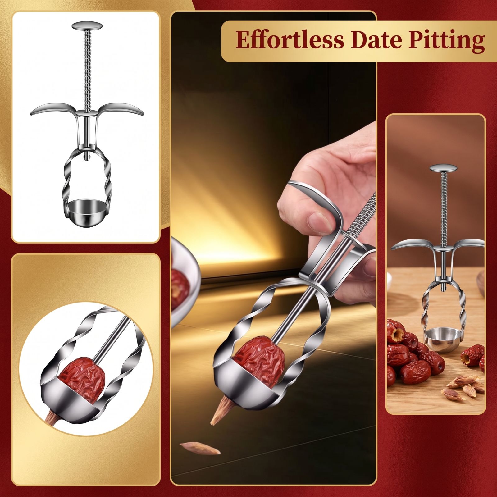 Stainless Steel Red Date Pitte - Kitchen Gadgets Tools recension och pris
