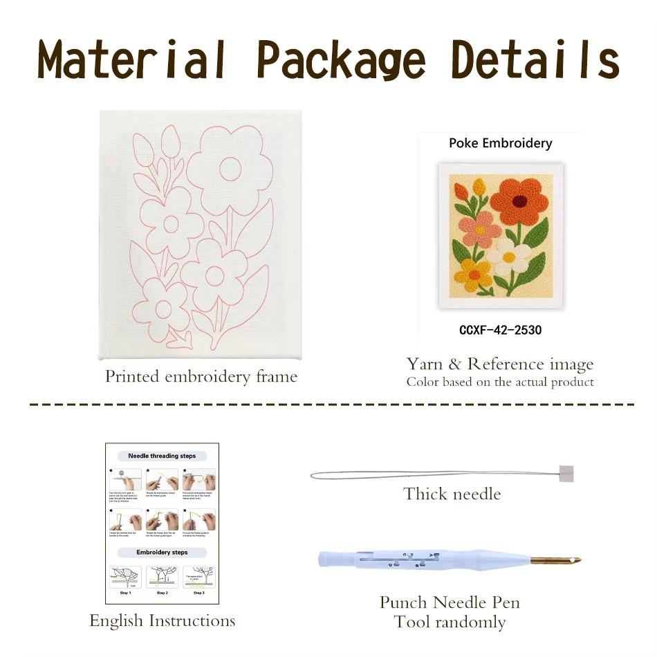 Flower Bouquet punch needle em - Kitchen Gadgets Crossword recension och pris