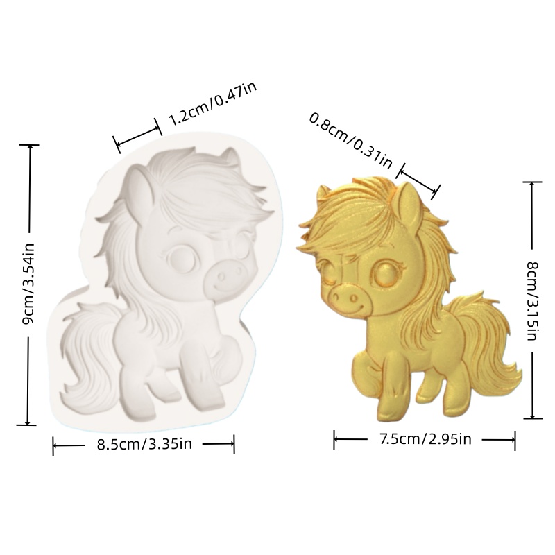 ​ ​ Healing-Themed Little Pony - Silicone Mold Baking recension och pris